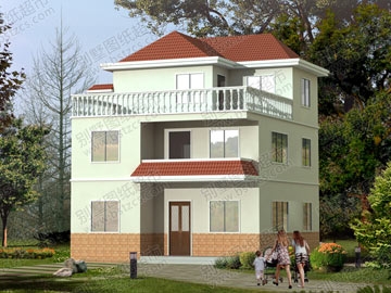 农村三层实用的房屋设计图纸及效果图 别墅设计图纸,农村房屋设计图