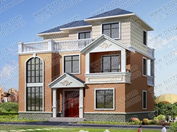 三层带露台别墅设计图纸效果图及施工图_别墅设计图纸,农村自建房设计图