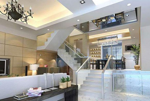 别墅室内家用楼梯的尺寸和宽度