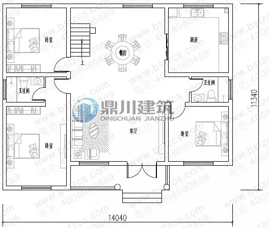 开间14米的大气别墅，农村自建房就选10款图纸