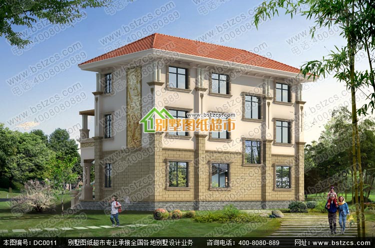 三层别墅施工图全集加效果图_别墅设计图纸,新农村别墅,农村自建房设计_三层别墅_图纸超市_别墅图纸超市