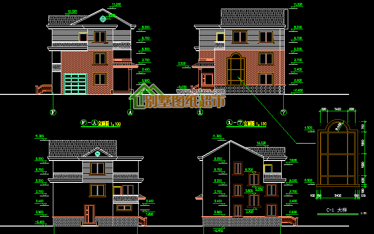 11米×12米二层简单实用新农村自建房纸