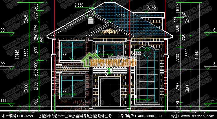 二层复式楼小别墅图纸_别墅图纸超市,农村自建