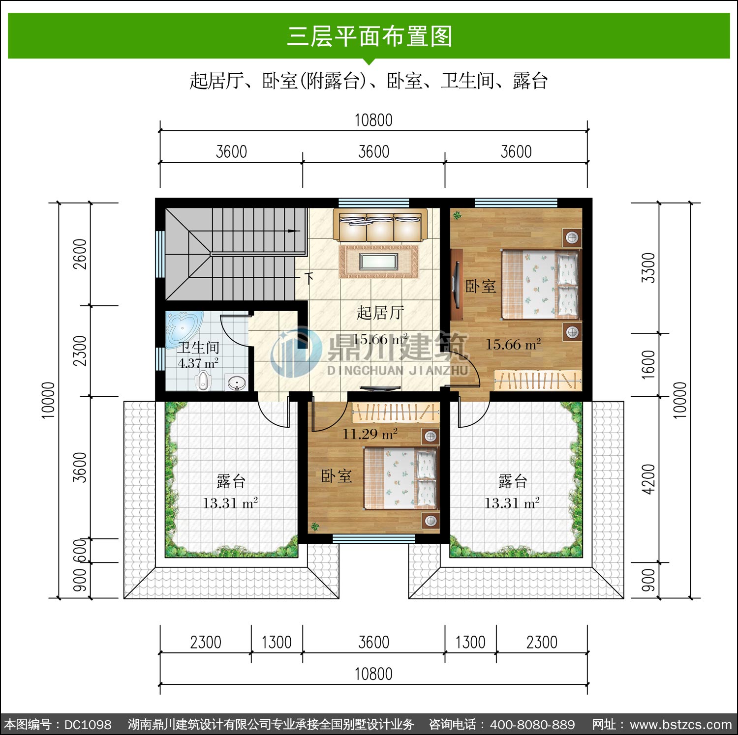 三层新中式别墅全套图纸及效果图_新农村自建别墅设计,鼎川建筑_三层别墅_图纸超市_别墅图纸超市