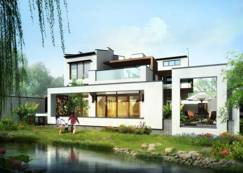 现代中式别墅设计说明